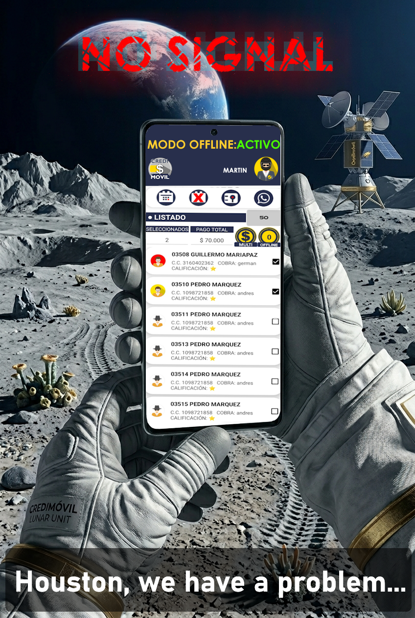 Modo Offline Credimóvil Lunar